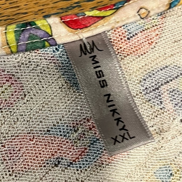 Colorful Flip-Flop Print Sleeveless Tunic - Miss Nikky - Size XXL - Picture 2 of 10